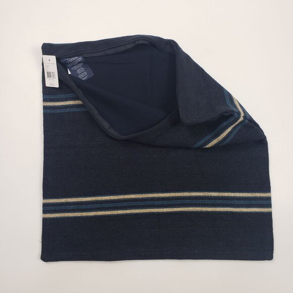 Ralph Lauren Home Mathers Throw Pillow Cover Blue Linen Zip Closure 22 x 22 Inch - Picture 13 of 16